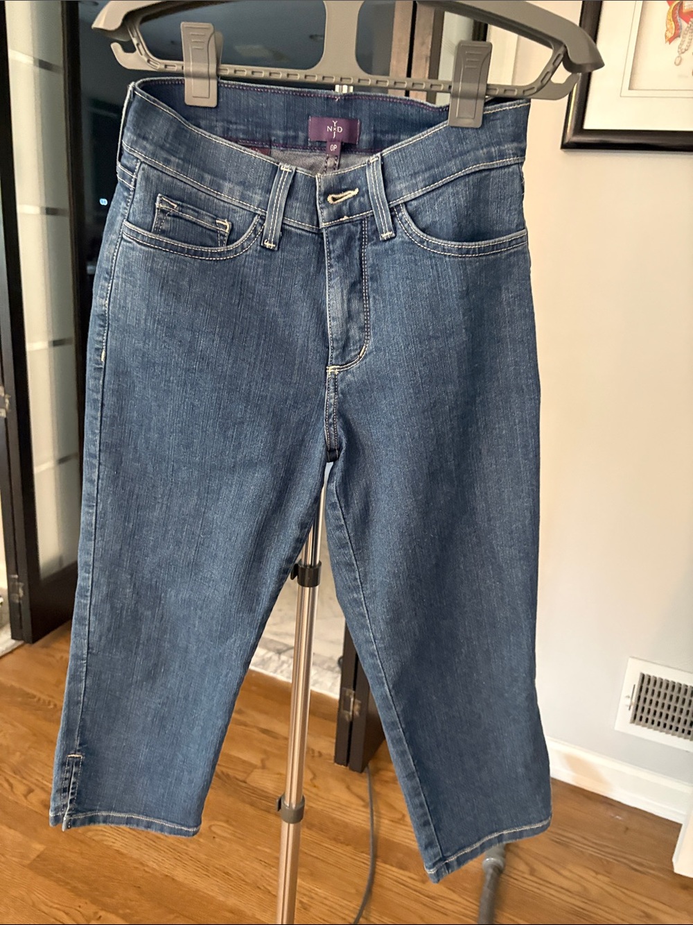 NYDJ Women's Cropped Ankle Jeans in Medium Blue Wash